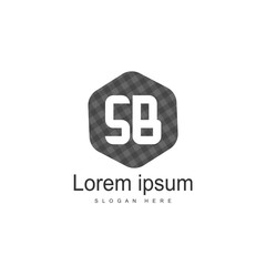 Obraz premium SB Letter logo template. Initial letter logo design
