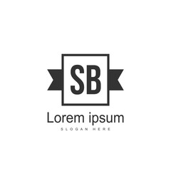 SB Letter logo template. Initial letter logo design