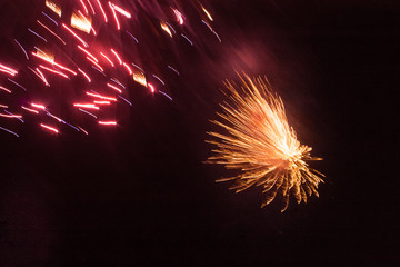 Fireworks, Rottingdean, East Sussex, UK