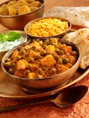 INDIAN MATAR PANEER CURRIED PEAS AND CHEESE