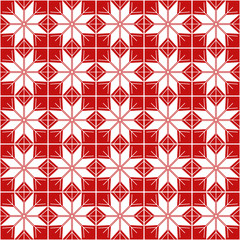 Seamless snowflake pattern; Christmas ornament