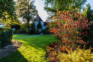 Jardin Garnier in Provins, medieval town in France