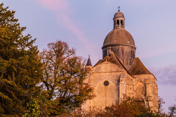 Fototapeta na wymiar Église Saint-Quiriace church in Provins, medieval town in France