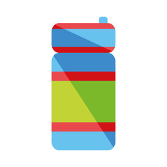 Fototapeta na wymiar Sport bottle water icon, hydro flask, vector illustration, white background. EPS 10.