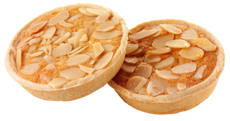 BAKEWELL TARTS OR PIES ON WHITE