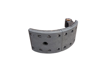 drum brake Shoe mechanism of a truck isolated on white background