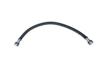 car fuel pipe on isolated white background