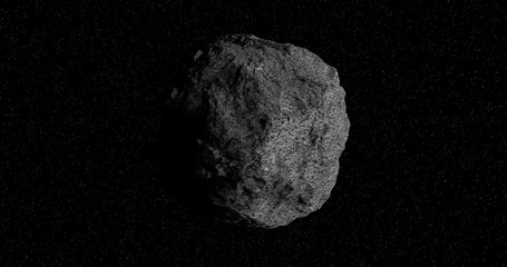 The 101955 Bennu, a carbonaceous asteroid in the Solar System,  a potentially hazardous object impacting the Earth in the future.  © Dronandy
