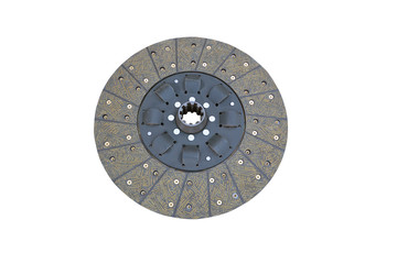 Car clutch plate isolated on a white background.