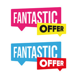 Fantastic Offer sale label