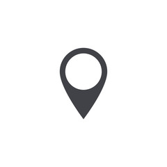 Vector map location icon. Map location shape. Location tag. Element for design ui app website interface. Position pin