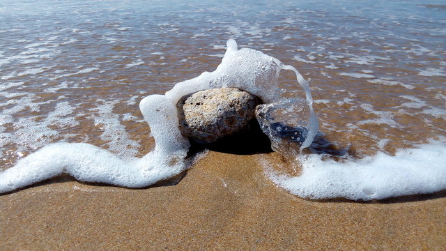 Rocks on beach