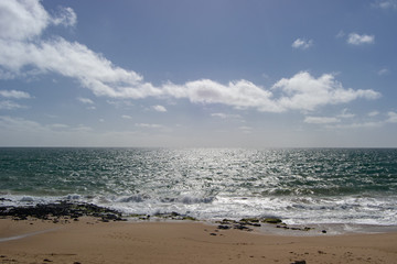 Fototapeta na wymiar Landscape of a beach in Perth Australia in a sunny day