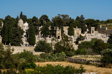 View to Malta cemetery