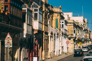 Paola, Malta - 2017.05.02:  Urban view in the center of Paola