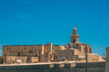 Fototapeta na wymiar View to The Palazzo Santa Sofia in Mdina