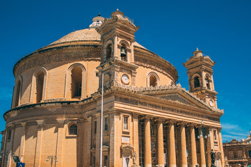 View to The Miracle Church of Mosta