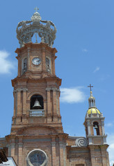 Puerto Vallarta Mexico Cityscape featuring Church of Our Lady of Guadalupe