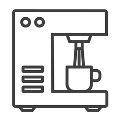 Bar coffee machine icon. Outline bar coffee machine vector icon for web design.