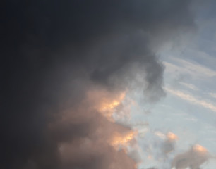 Obraz na płótnie Canvas Dramatic storm sky with clouds