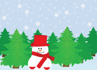 Winter background. vector illustration
