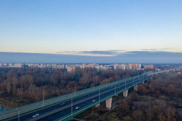 mos widok na osiedle Tarchomin Warszawa z drona