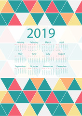 colorful calendar design