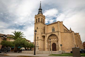 Fototapeta na wymiar Collegiate church of Santisimo Sacramento at Torrijos town, province of Toledo, Castilla La Mancha, Spain
