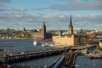 Fototapeta premium Cityscape of Stockholm in summer.