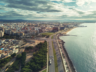 Fototapeta premium Aerial view of Palma de Mallorca cityscape. Spain
