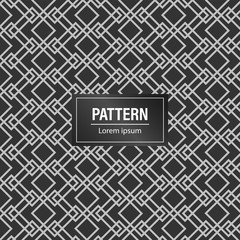 Minimal geometric pattern background. Black pattern background
