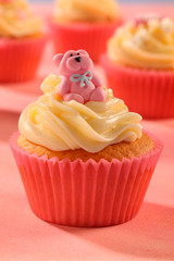 PINK TEDDY BEAR CUPCAKE