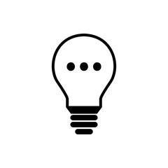 Glühbine PUNKT ... - Icon, Symbol, Piktogramm, grafisches Element - outline - schwarz - Hintergrund weiß - Vektor	