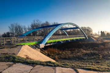 Bridge over the Jeziorka river near Konstancin-Jeziorna, Masovia, Poland