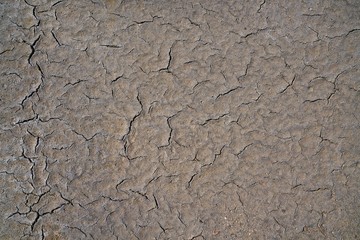 Risse im Asphalt auf einer Straße