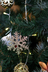 christmas decoration on tree