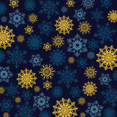 Christmas background with snowflakes