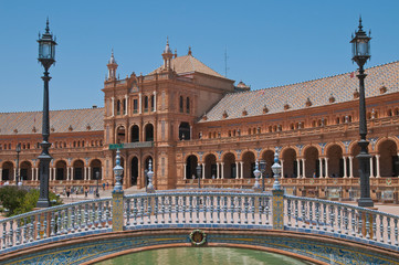 Plaza de España, Sevilla, Andalusien, Spanien