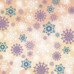 Christmas background with snowflakes