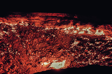 Darvaza Gas crater, Turkmenistan, Central Asia, Asia