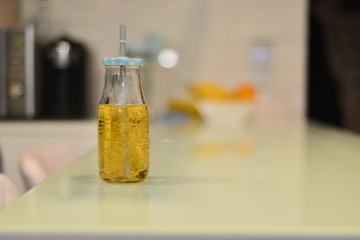 glass bottle reusable juice healthy