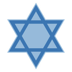 Star of David - Shades of blue Star of David design