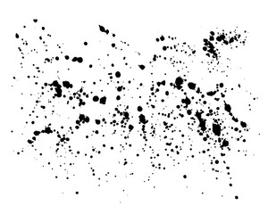 Hand-made grunge drops texture. Abstract splatters and stains.