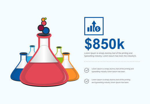 Test Tube Infographic Layout