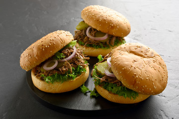 Pulled beef sandwiches