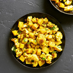 Indian style cauliflower with potatoes