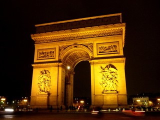 Fototapeta na wymiar L'Arc de Triomphe de Paris, France