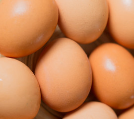 eggs on a wooden dish