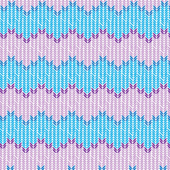 Knitted pattern. Realistic simple knit texture vector