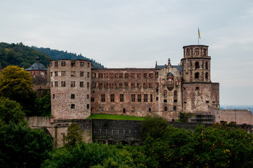 Fototapeta na wymiar Fortress walls, outside view